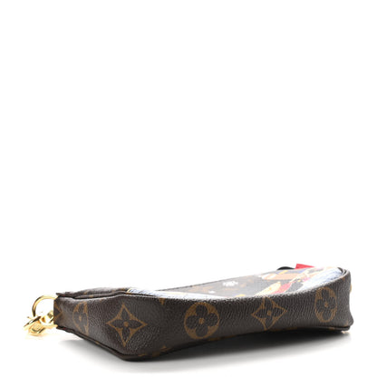 Louis Vuitton Monogram 2021 Christmas Animation London Mini Pochette Accessories Red 4 of 9
