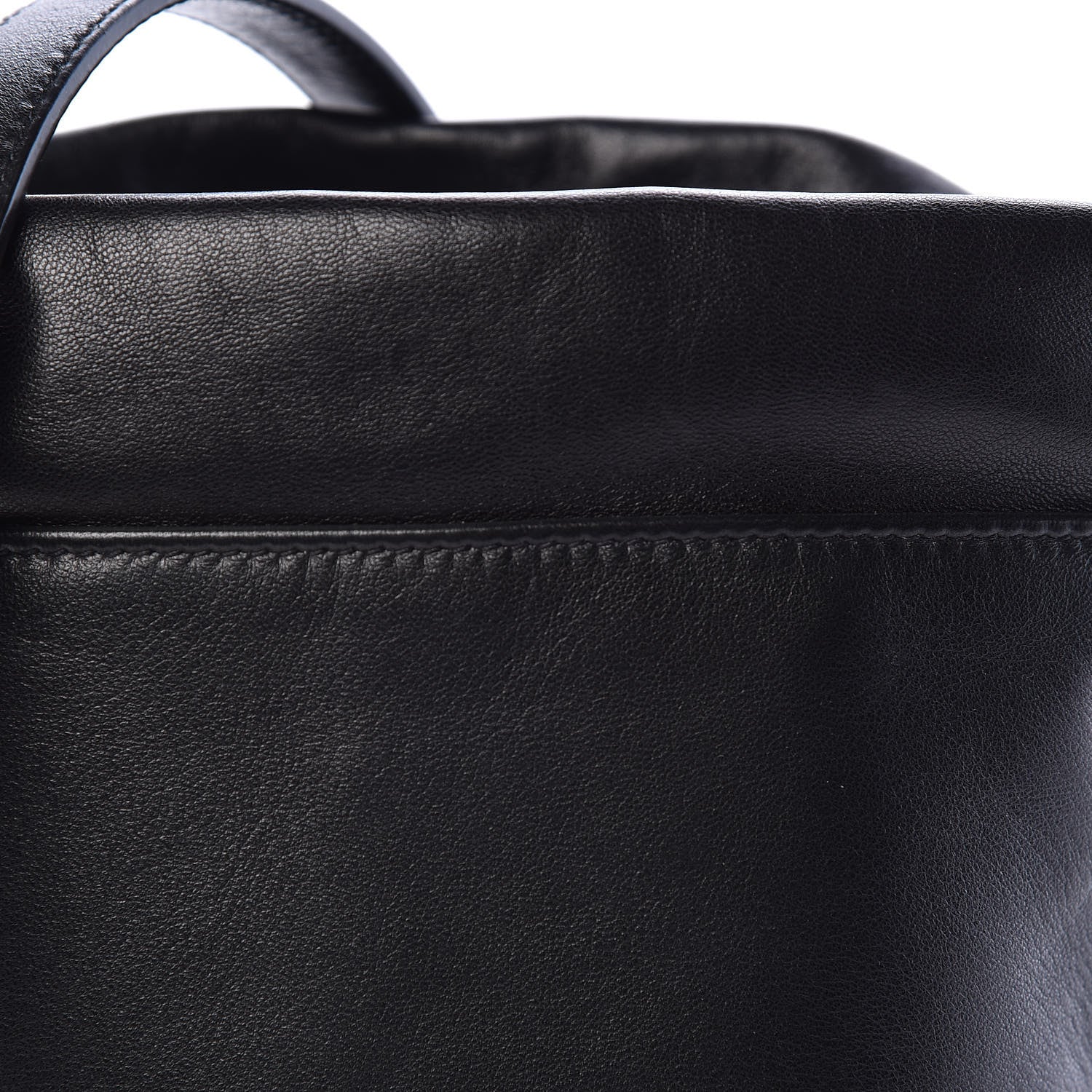 Saint Laurent Lambskin Small Teddy Bucket Bag Black 8 of 10