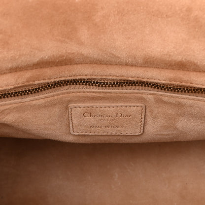 Christian Dior Canvas Cannage Studded Medium Supple Lady Dior Light Pink 6 of 9