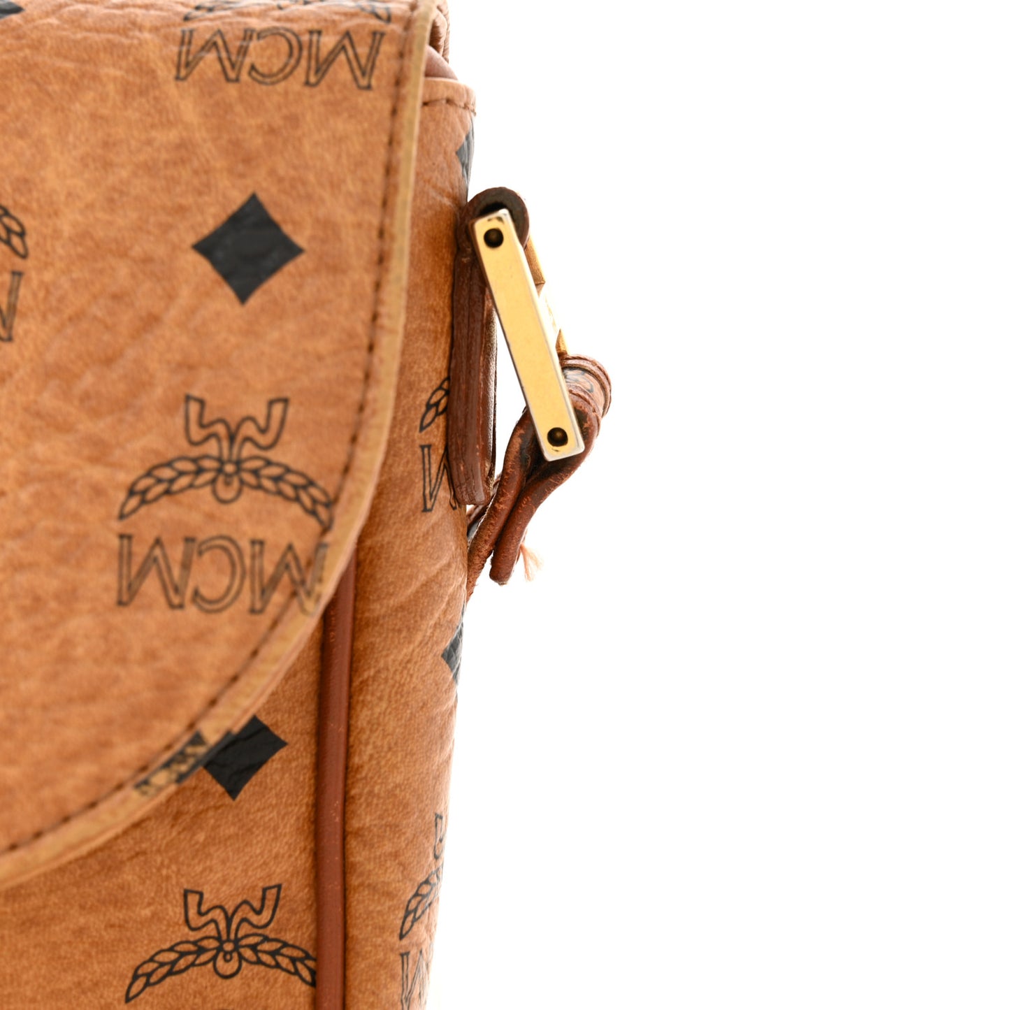 Visetos Small Flap Shoulder Bag Cognac