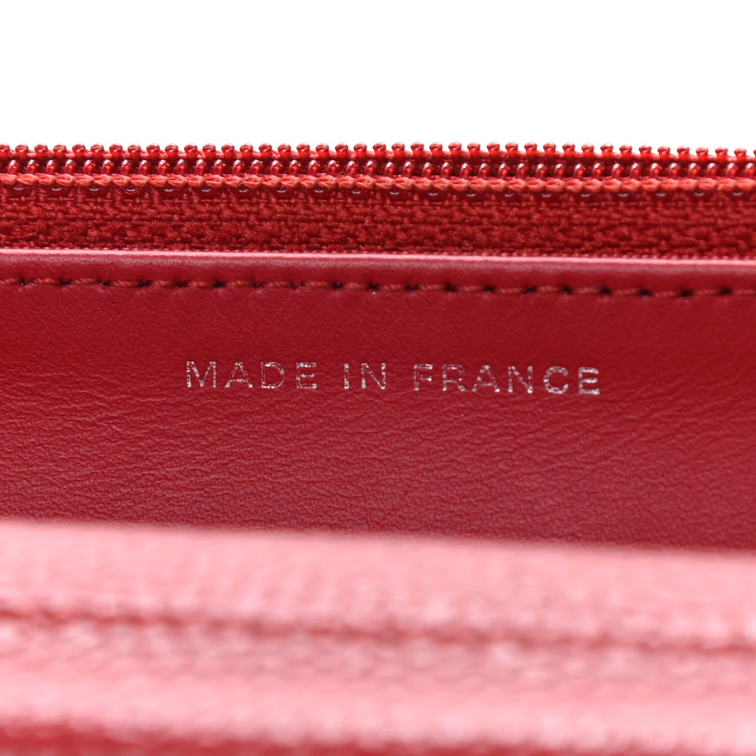 Chanel Caviar Quilted Wallet On Chain WOC Red 7 of 10