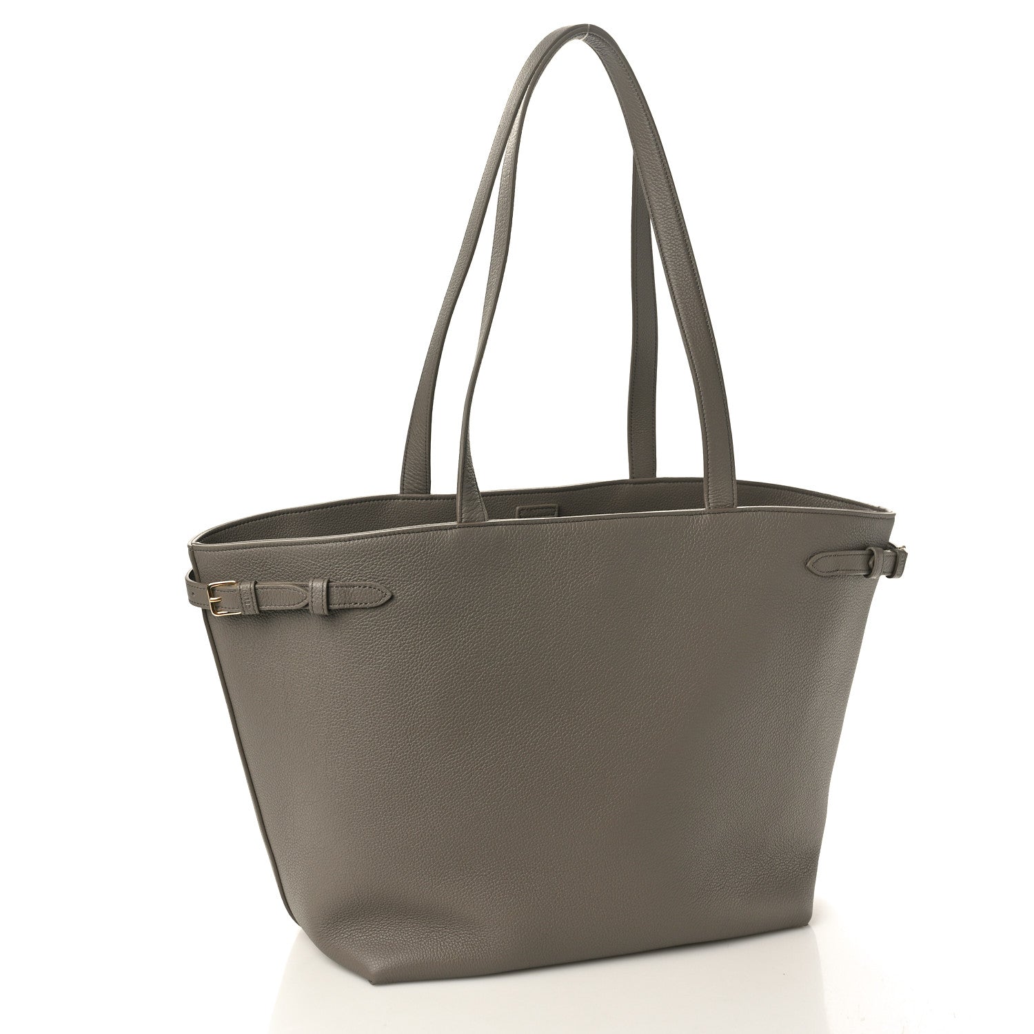 Celine Grained Calfskin Triomphe Medium Cabas Anais Pebble 2 of 10