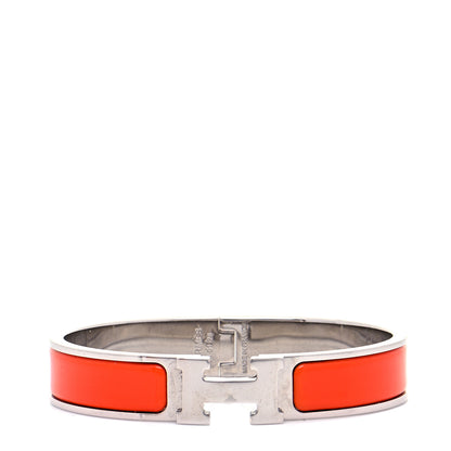 Hermes Enamel Narrow Clic Clac H Bracelet GM Capucine 1 of 7