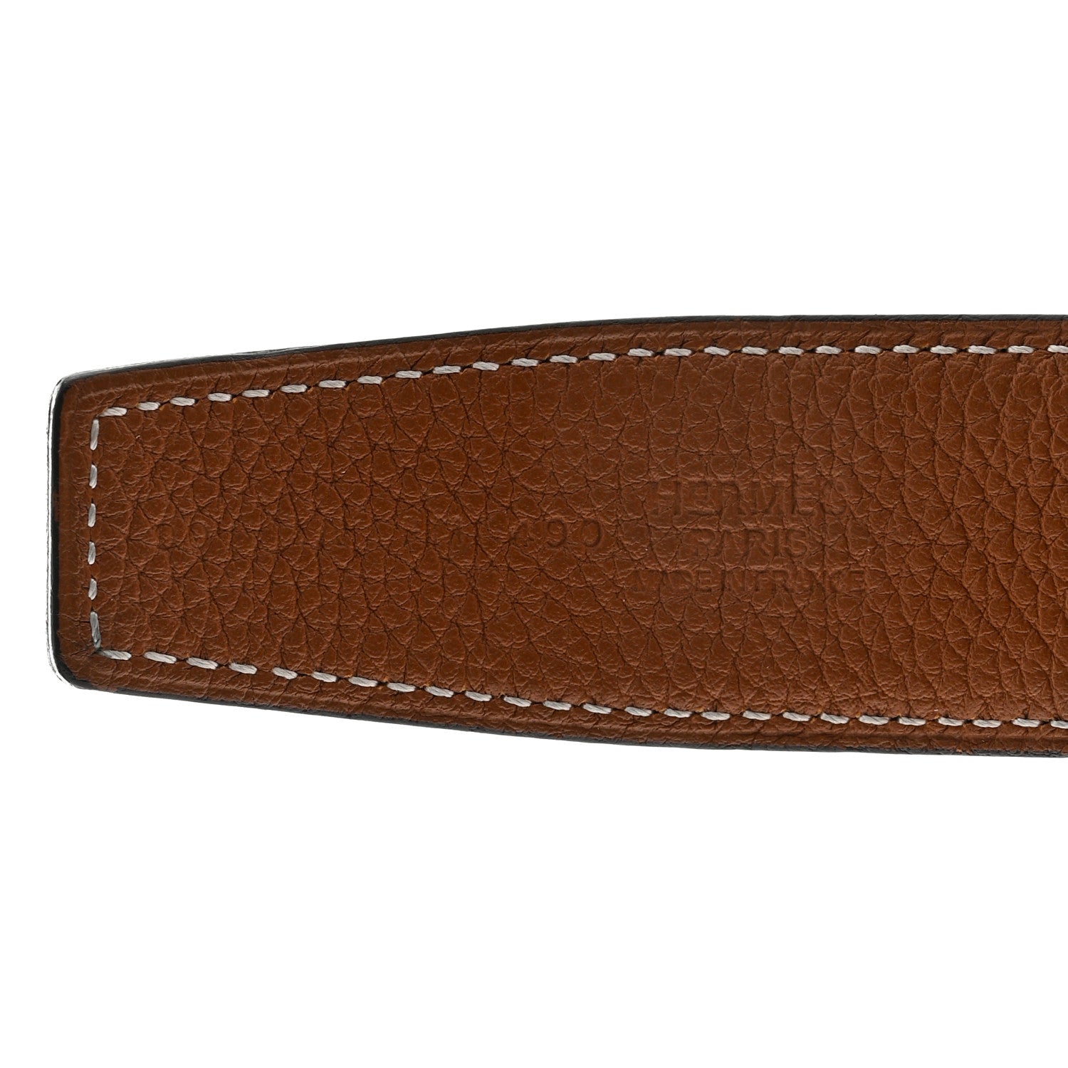 Hermes Box Togo 32mm Martelee H Belt 90 Black Gold 3 of 3