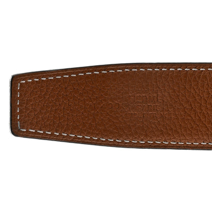 Hermes Box Togo 32mm Martelee H Belt 90 Black Gold 3 of 3