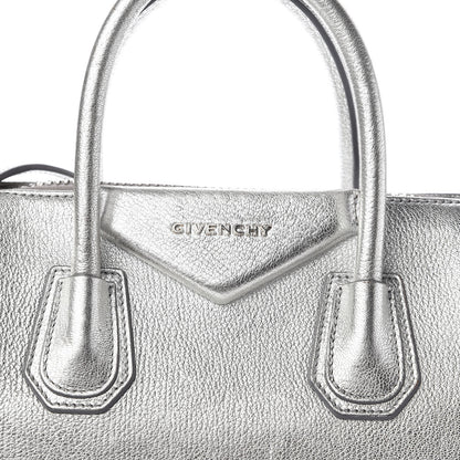 Givenchy Metallic Sugar Goatskin Small Antigona Silver 10 of 10