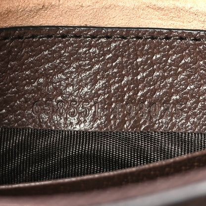 Gucci GG Supreme Monogram Textured Calfskin Web Mini Ophidia Half Moon Hobo Beige Ebony New Acero 7 of 9