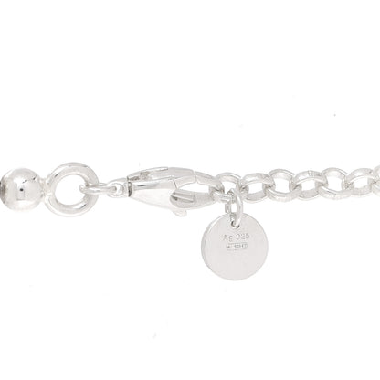 Gucci Sterling Silver Interlocking GG Pendant Beaded Necklace 4 of 7