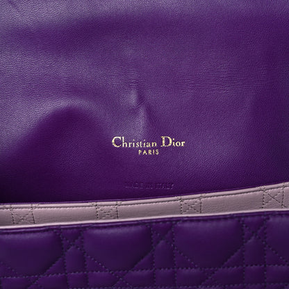 Christian Dior Lambskin Cannage Large Miss Dior Flap Purple 6 of 11