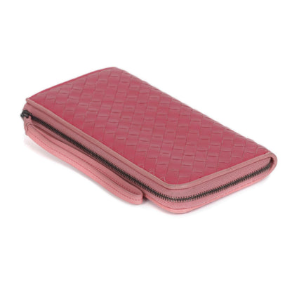 Bottega Veneta Nappa Intrecciato Zip Around Wallet Petal Pink 5 of 11