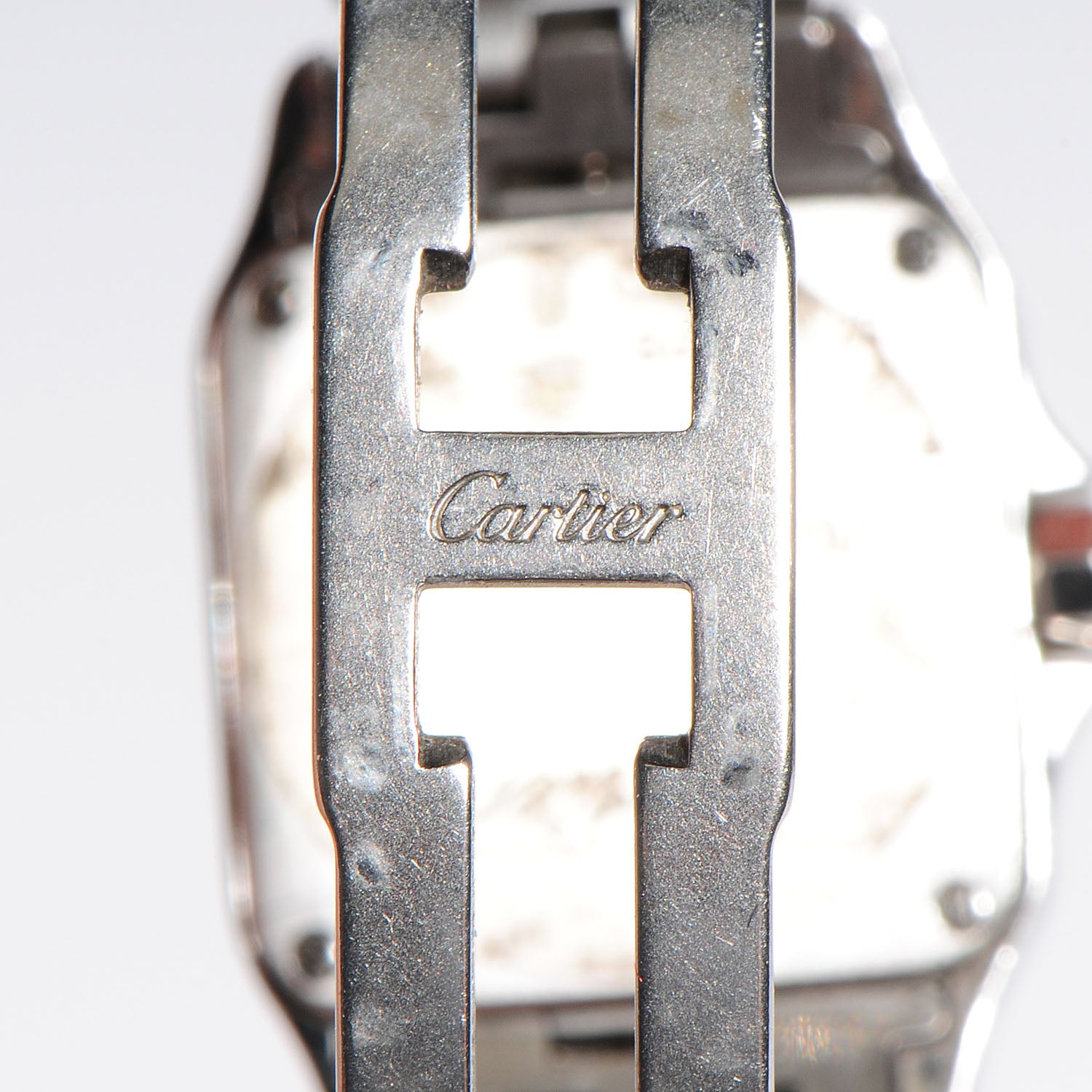 Cartier Stainless Steel 20mm Santos Demoiselle Quartz Watch 5 of 9