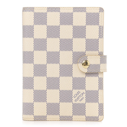 Louis Vuitton Damier Azur Small Ring Agenda Cover 1 of 5
