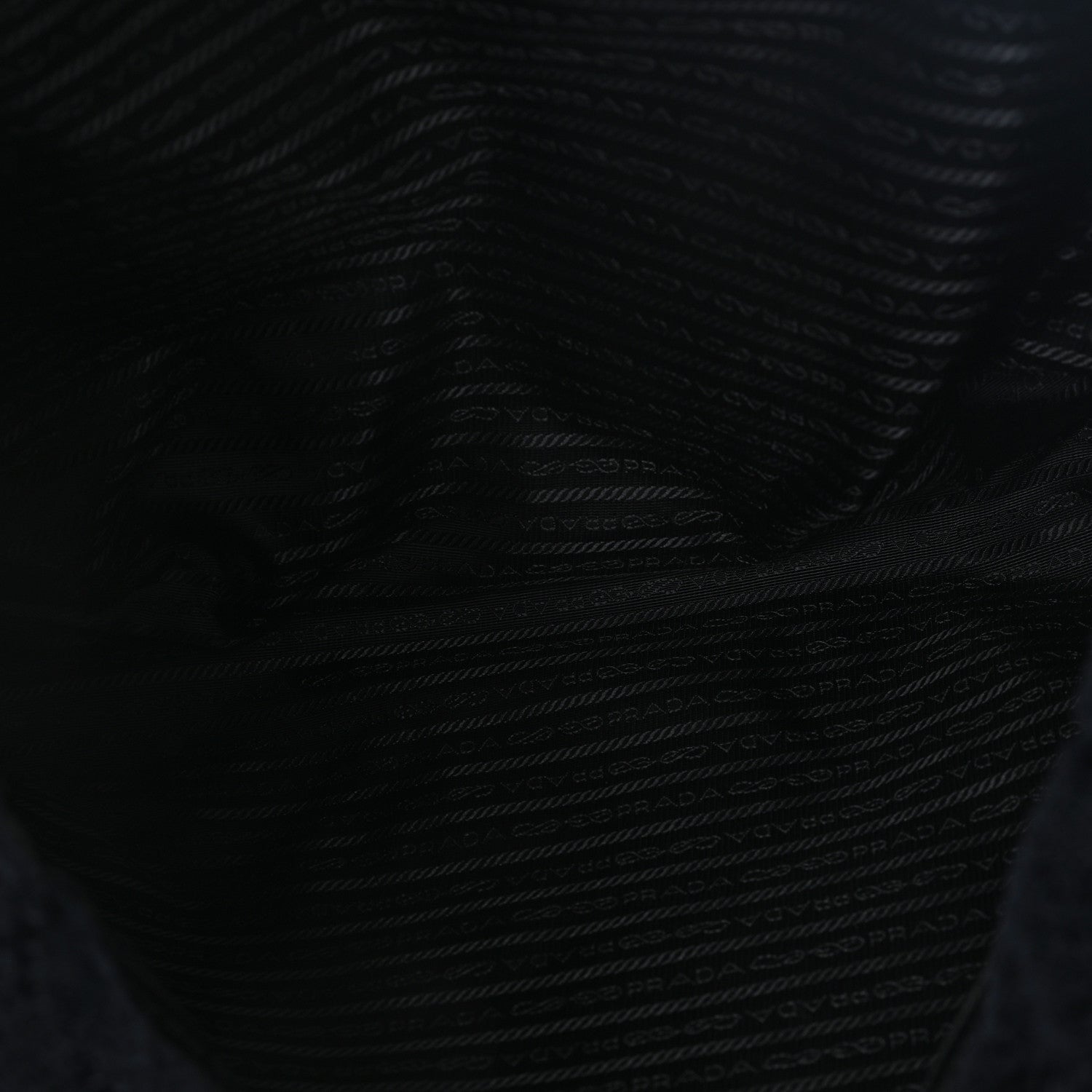 Prada Terry Cloth Tote Bag Black White 5 of 9