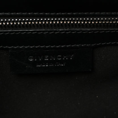 Givenchy Calfskin Mini Pandora Box Logo Strap Crossbody Bag Black 6 of 10