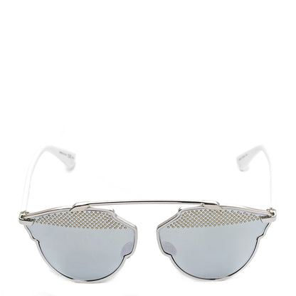 Christian Dior Studded So Real Sunglasses Silver White 2 of 7