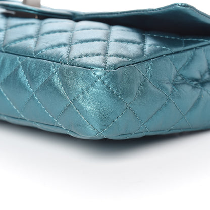 Chanel Metallic Calfskin Quilted Snake Chain 2.55 Reissue Flap Turquoise 10 of 15
