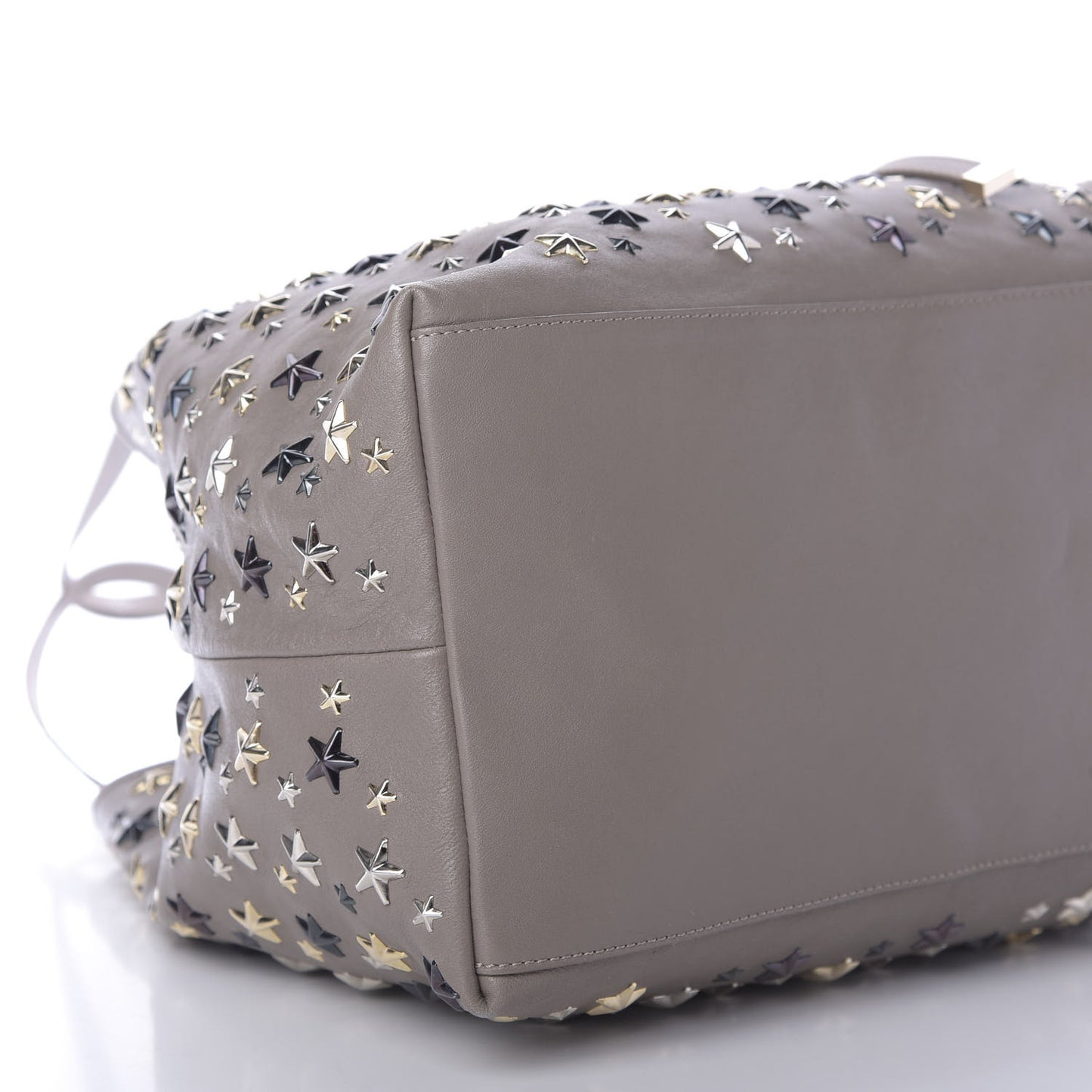 Calfskin Small Sofia Star Studded Tote Grey