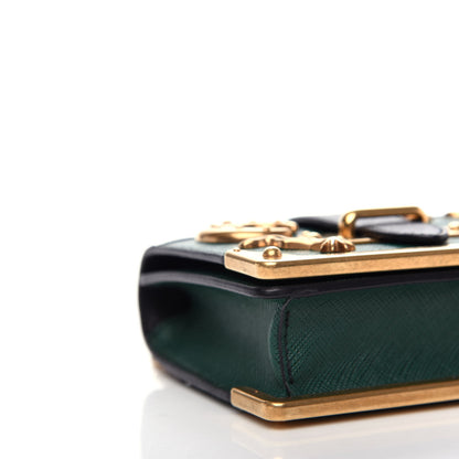 Prada Saffiano Astrology Mini Cahier Bag Black 8 of 10