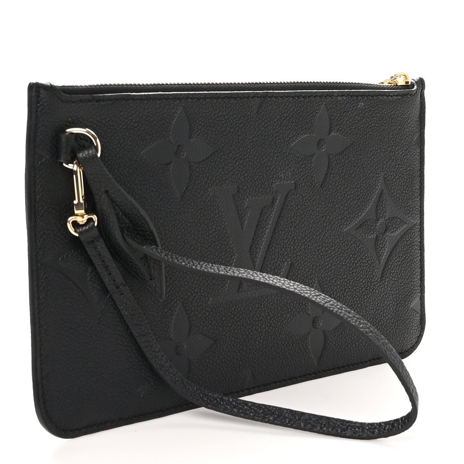 Louis Vuitton Empreinte Monogram Giant Neverfull MM Pochette Black 3 of 6