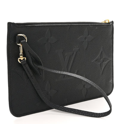 Louis Vuitton Empreinte Monogram Giant Neverfull MM Pochette Black 3 of 6