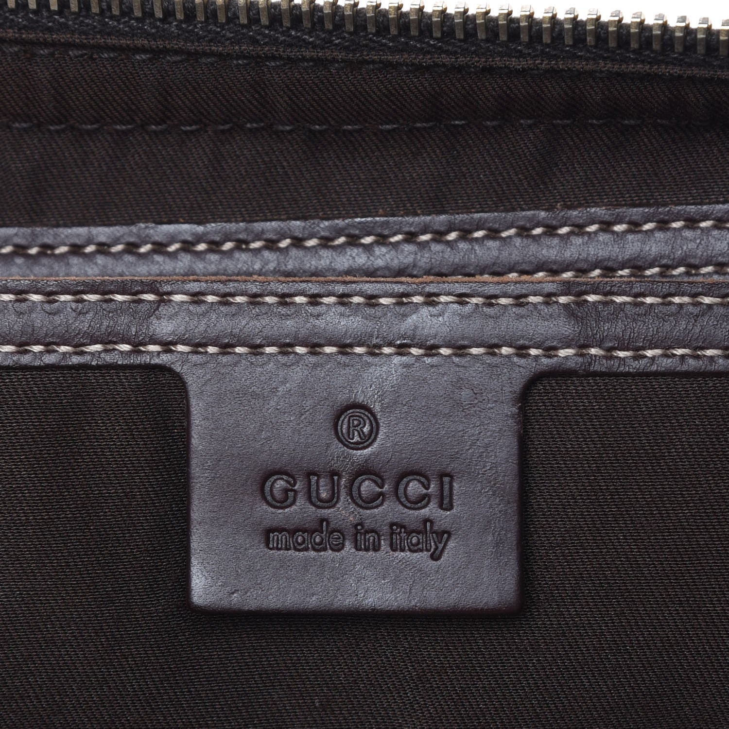 Gucci GG Supreme Monogram Belt Bag Dark Brown 6 of 11