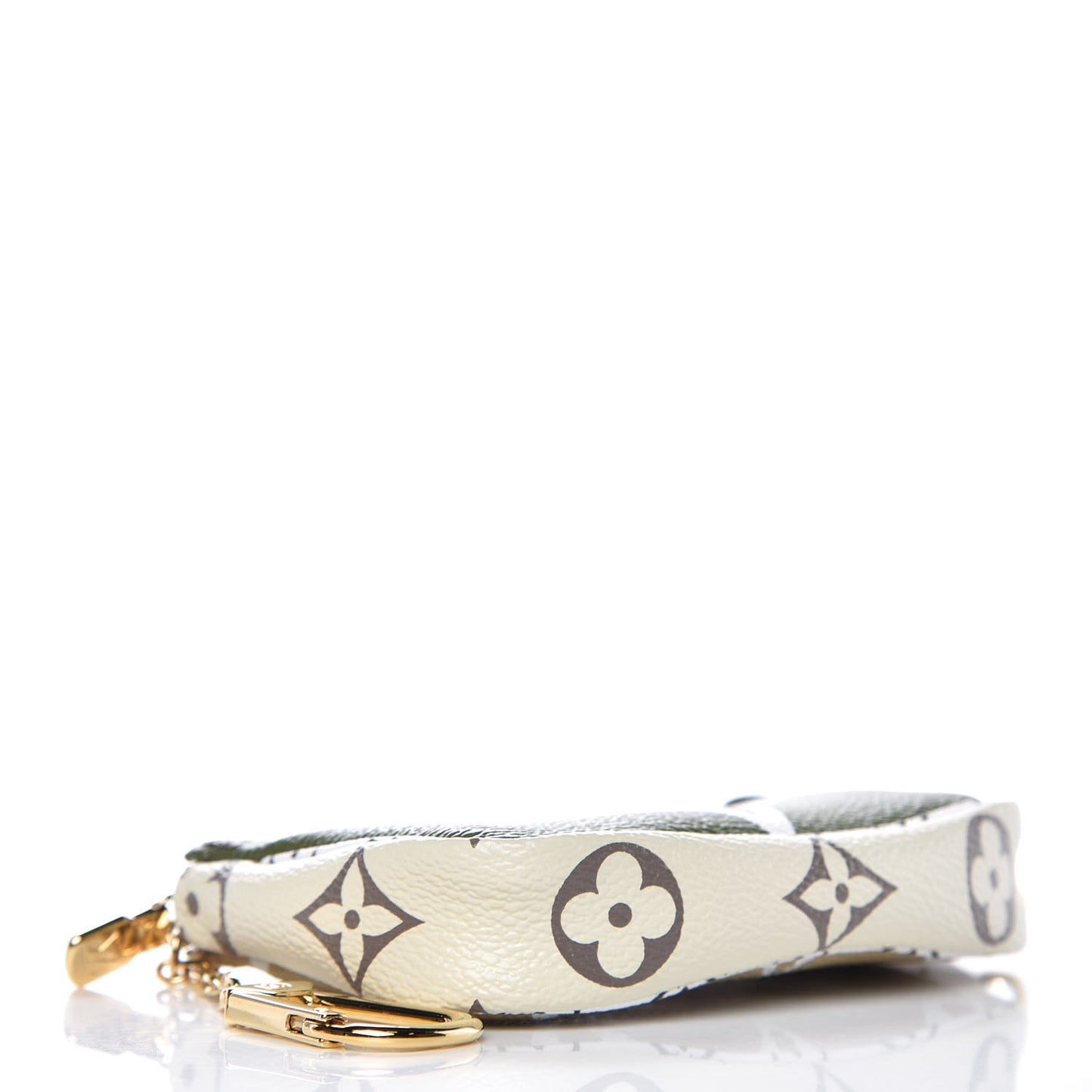 Monogram Giant Micro Pochette Accessories Kaki White