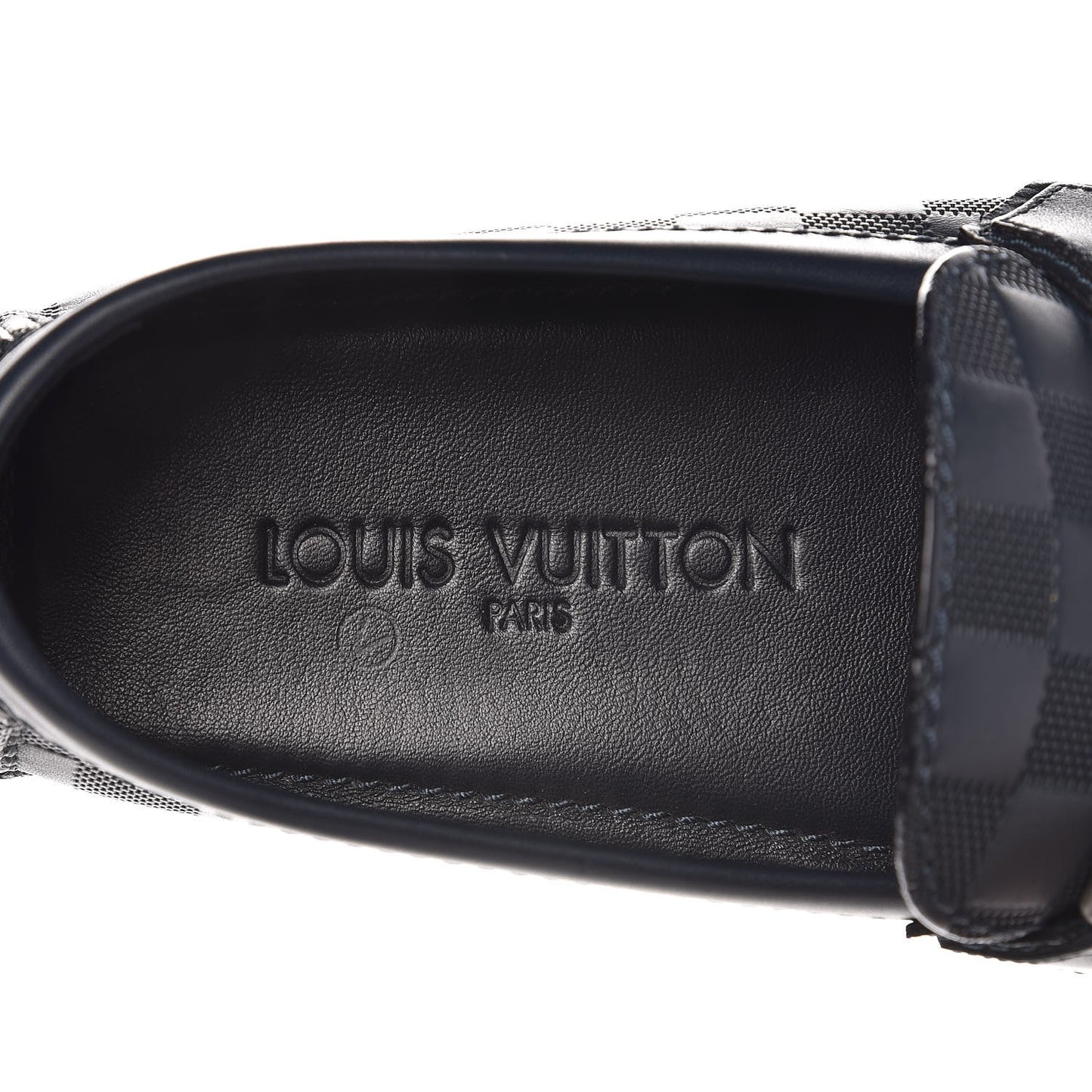 Mens Damier Infini Hockenheim Moccasin Loafers 6 Cosmos