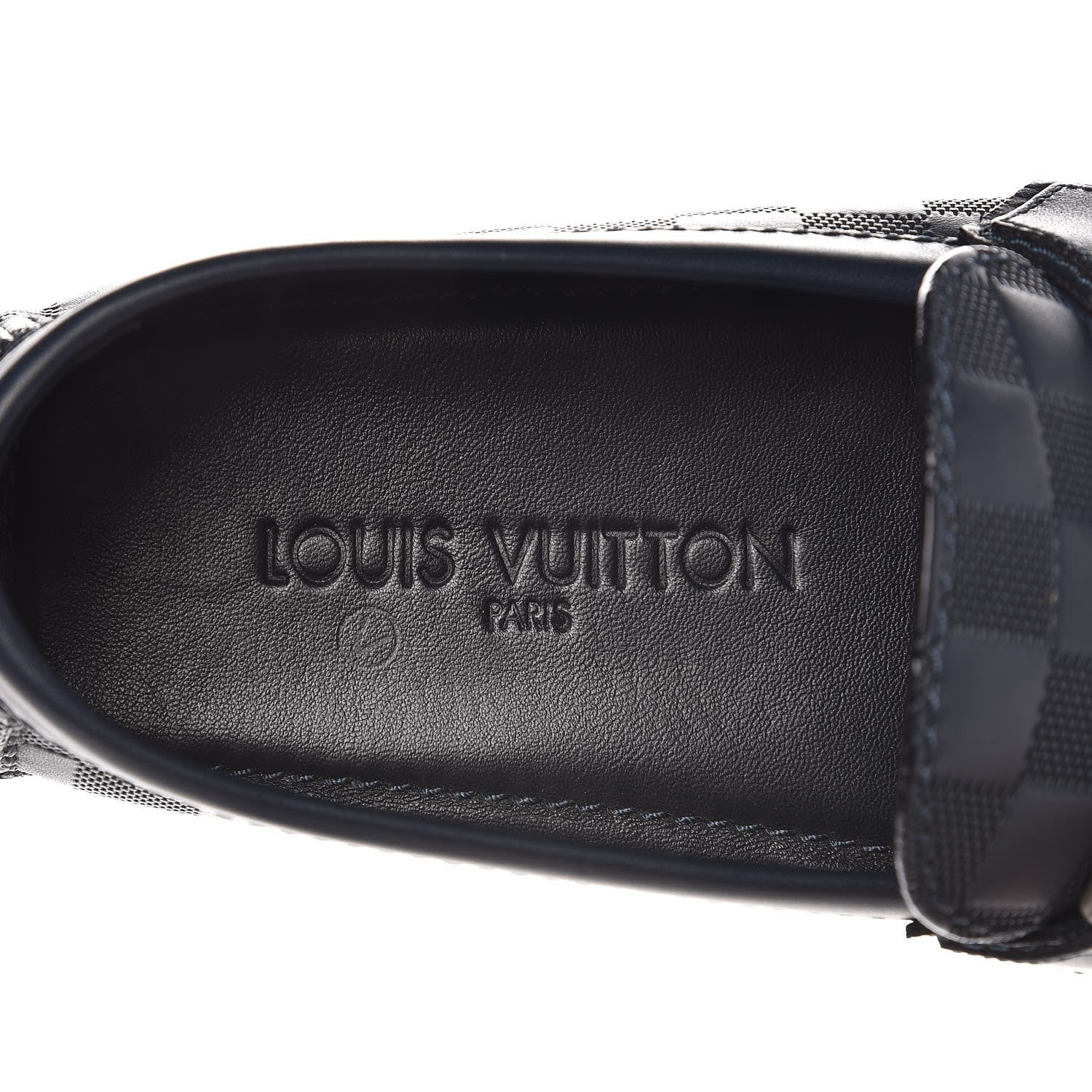 Louis Vuitton Mens Damier Infini Hockenheim Moccasin Loafers 6 Cosmos 7 of 9