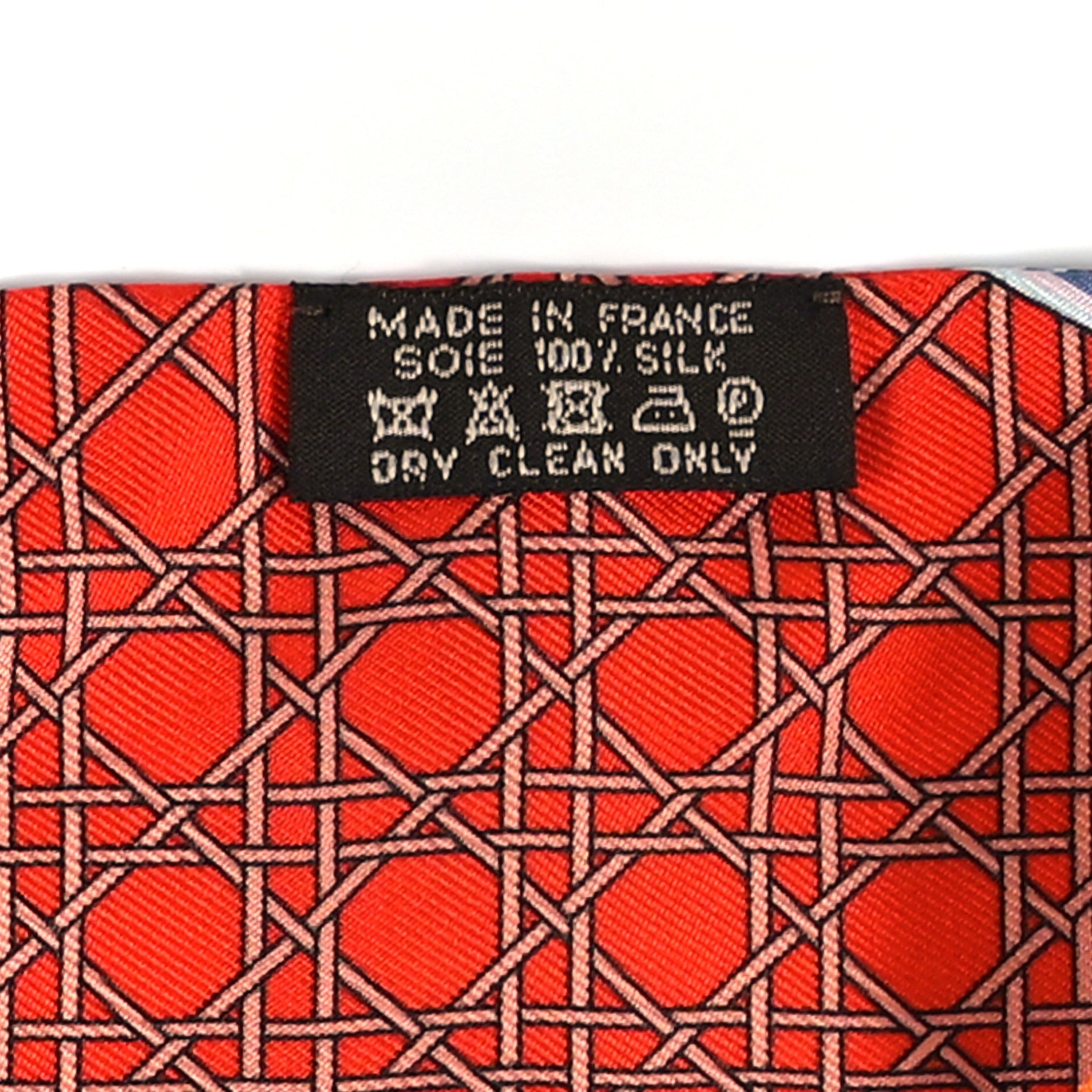 Hermes Silk Les Voitures A Transformation Twilly Orange Cobalt Vermillon 3 of 4