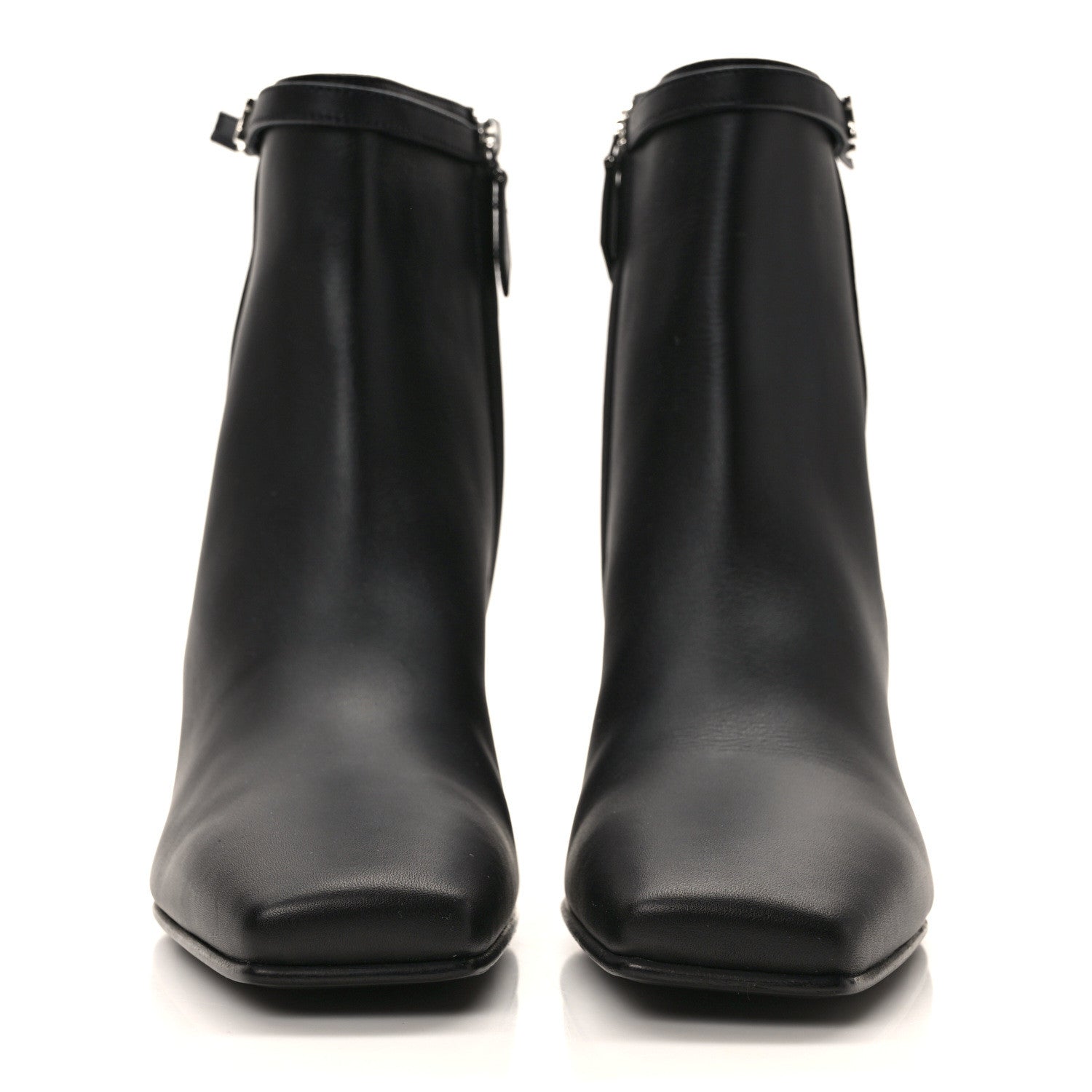 Hermes Calfskin Hommage Ankle Boots 37 Black 2 of 8