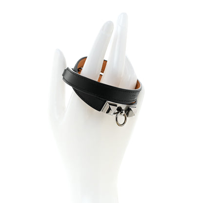 Hermes Swift Rivale Double Tour Bracelet S Black 2 of 7