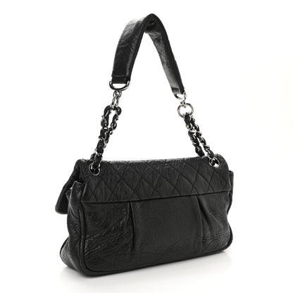 Chanel Distressed Lambskin Lady Braid Flap Black 3 of 10