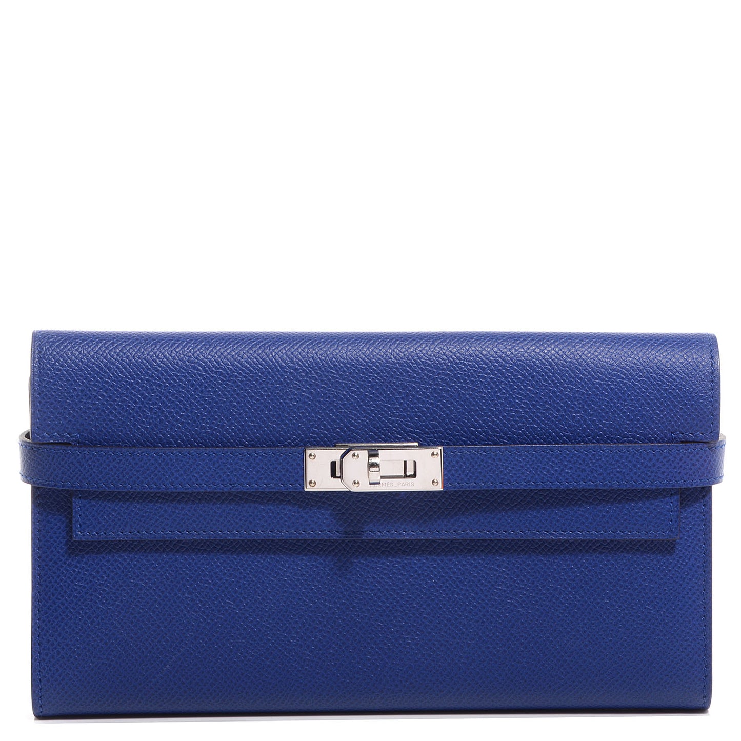 Epsom Kelly Longue Wallet Bleu Electrique