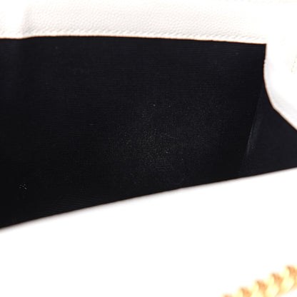 Saint Laurent Grain De Poudre Medium Classic Monogram Kate Satchel Porcellana 12 of 12