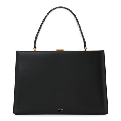 Celine Box Calfskin Medium Clasp Bag Black 1 of 11