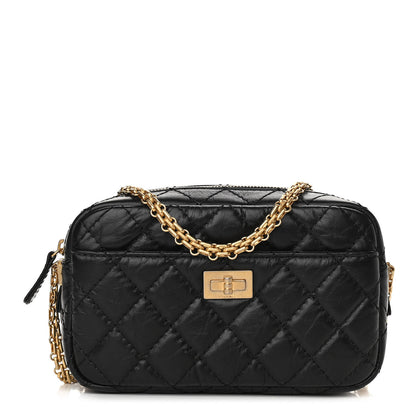 Chanel Aged Calfskin Quilted Mini Reissue Camera Case Black 1 of 10