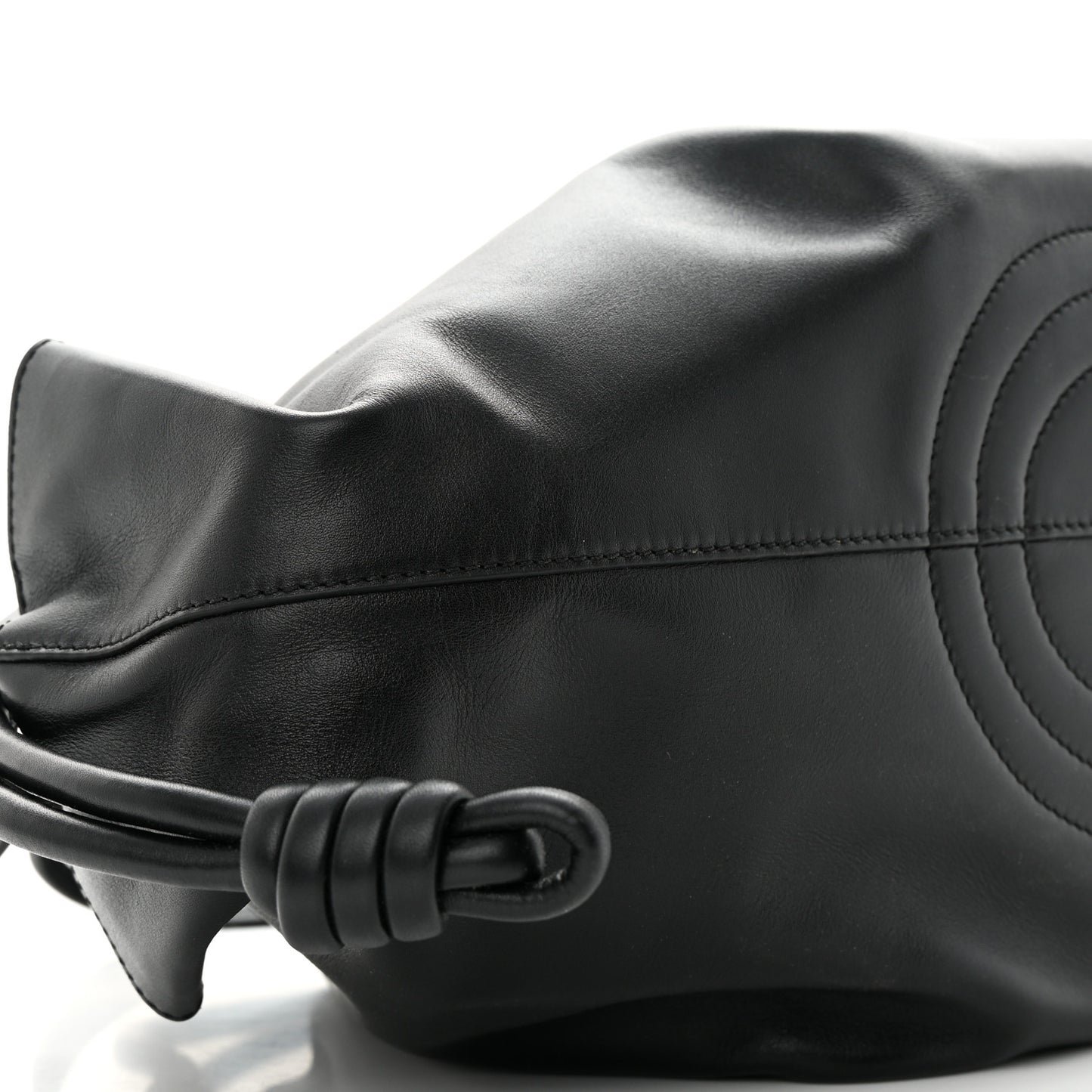 Shiny Nappa Calfskin Paseo Bag Black