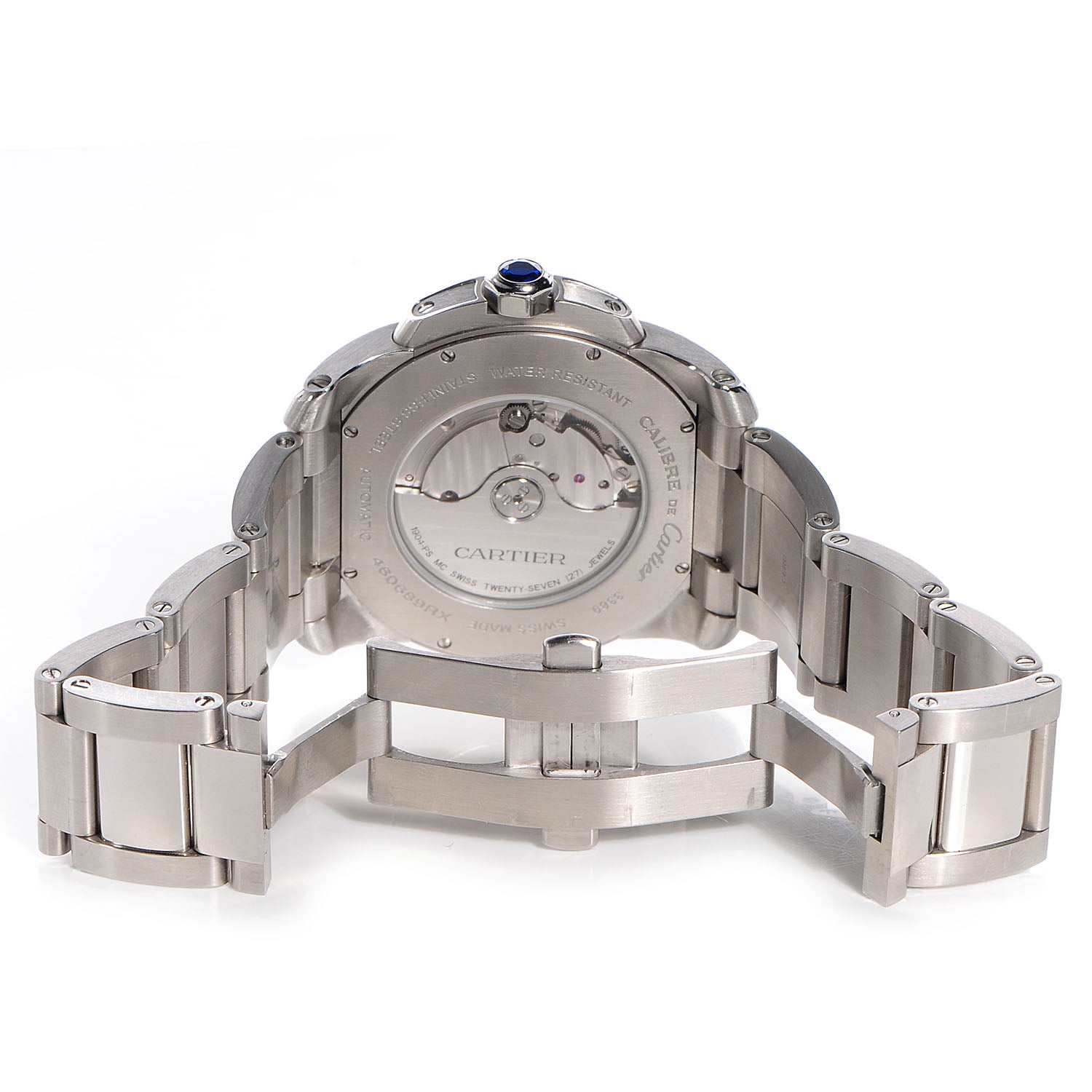 Cartier Stainless Steel 42mm Calibre de Automatic Watch Black 4 of 7