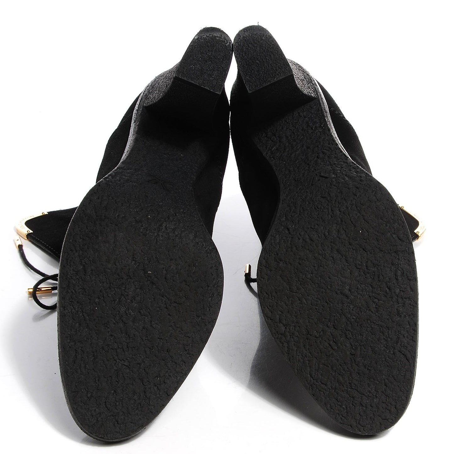Suede Lace Up Ankle Boots 37.5 Black