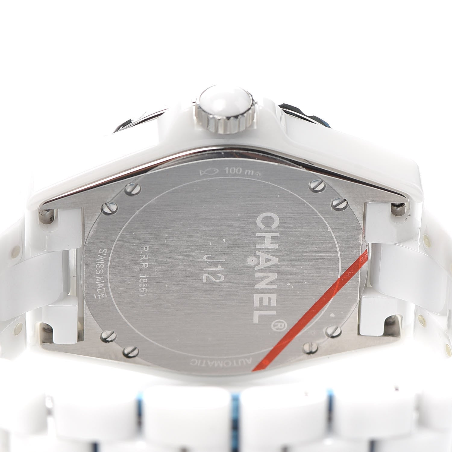 Chanel Stainless Steel Ceramic 38mm J12 Chrono Automatic Watch White 4 of 6