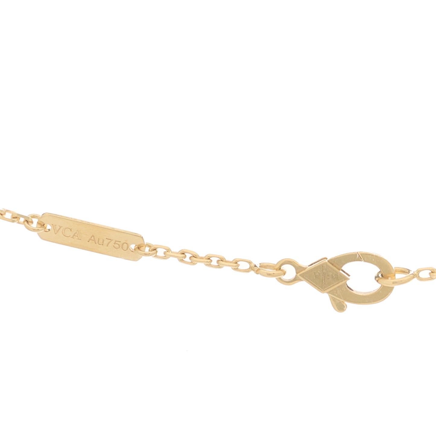 18K Yellow Gold Vintage Alhambra Pendant Necklace