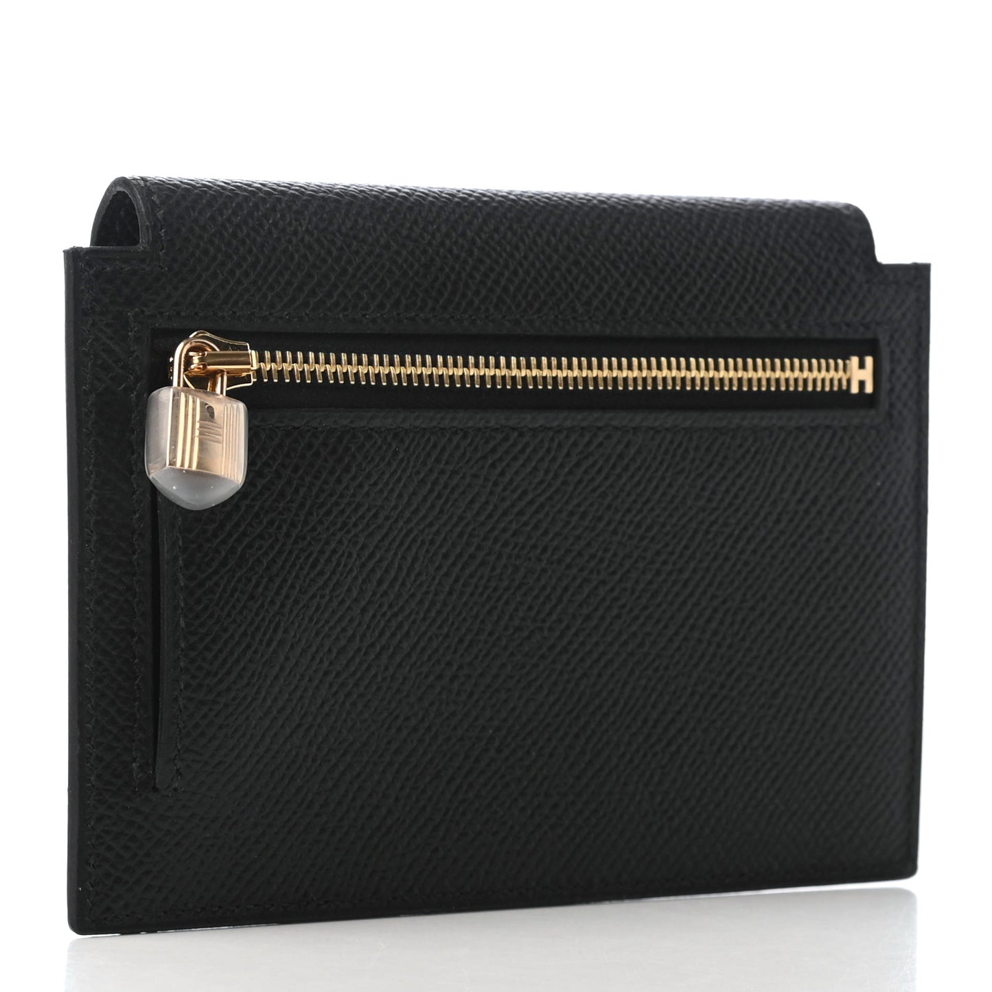 Epsom Kelly Pocket Compact Wallet Black