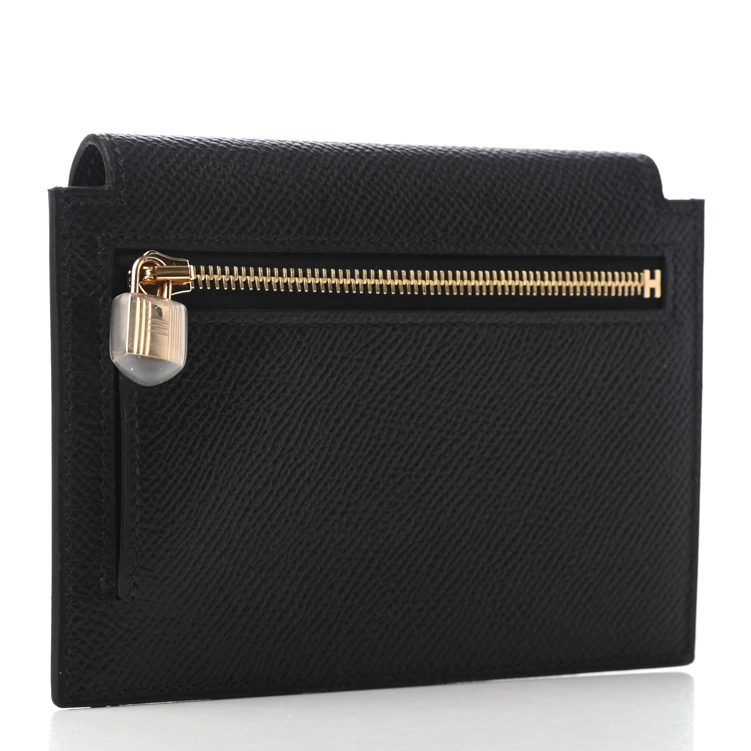 Hermes Epsom Kelly Pocket Compact Wallet Black 3 of 7