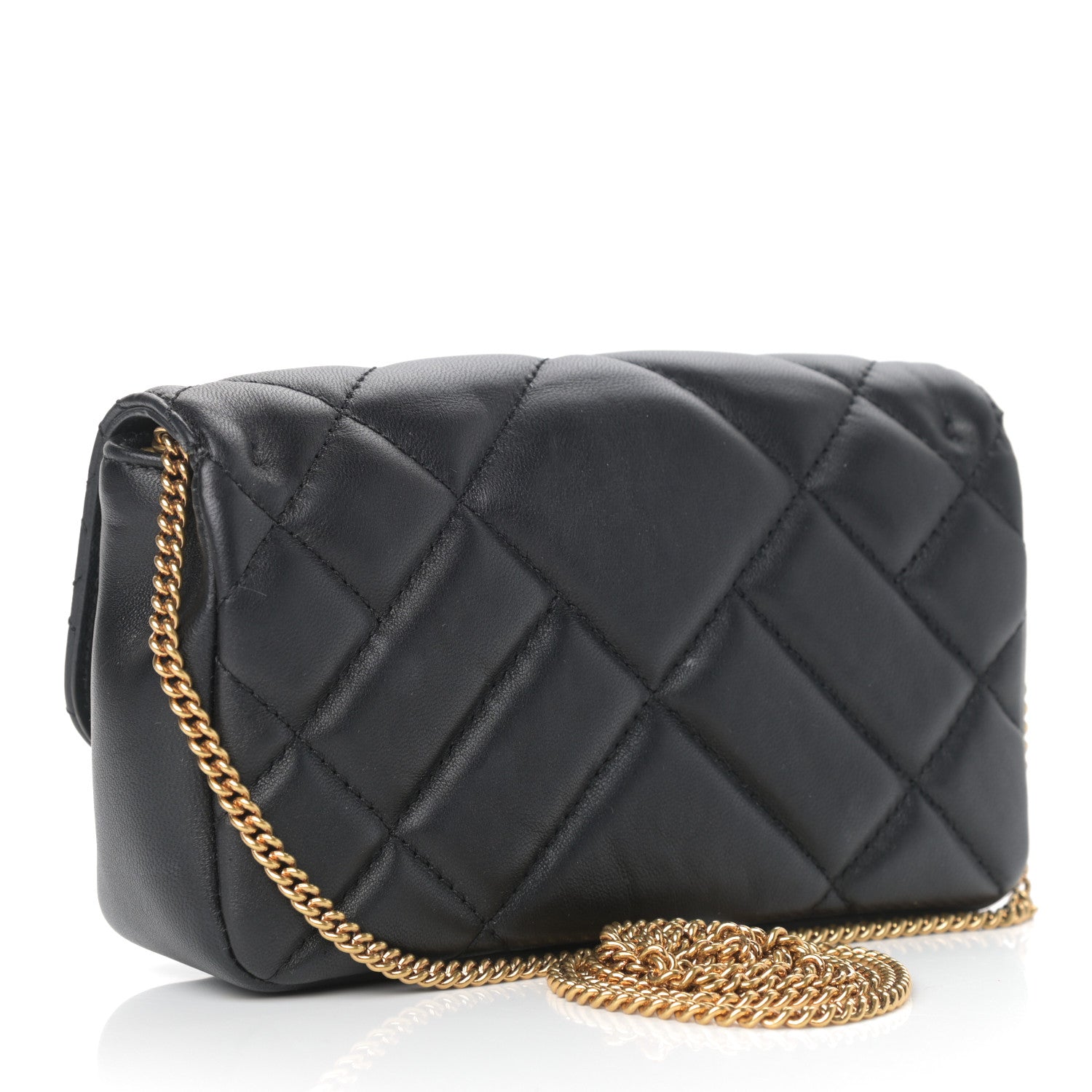 Versace Nappa Barocco Quilted Vanitas Crossbody Black 3 of 8
