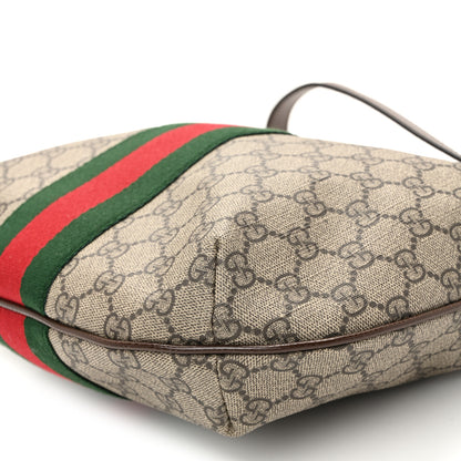 Gucci GG Supreme Monogram Web Small Ophidia Half Moon Hobo Brown 10 of 11