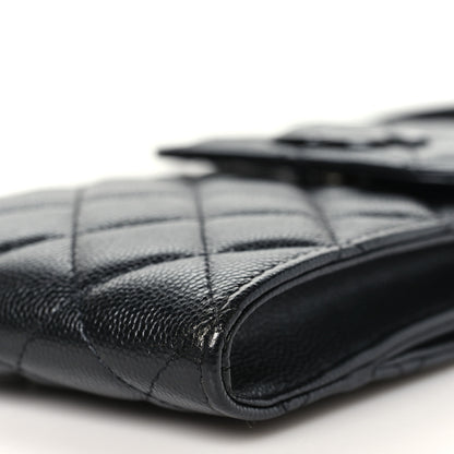 Chanel Caviar Quilted My Everything Clutch With Chain Black 11 of 12