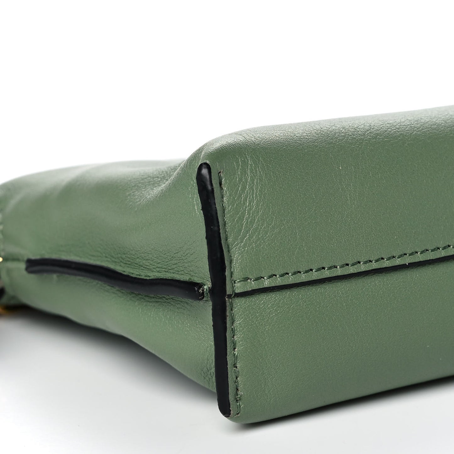Calfskin Nano Flamenco Knot Clutch Rosemary