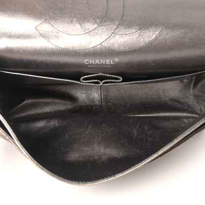 Chanel Metallic Aged Calfskin Quilted 2.55 Reissue 228 Flap Pewter 5 of 12