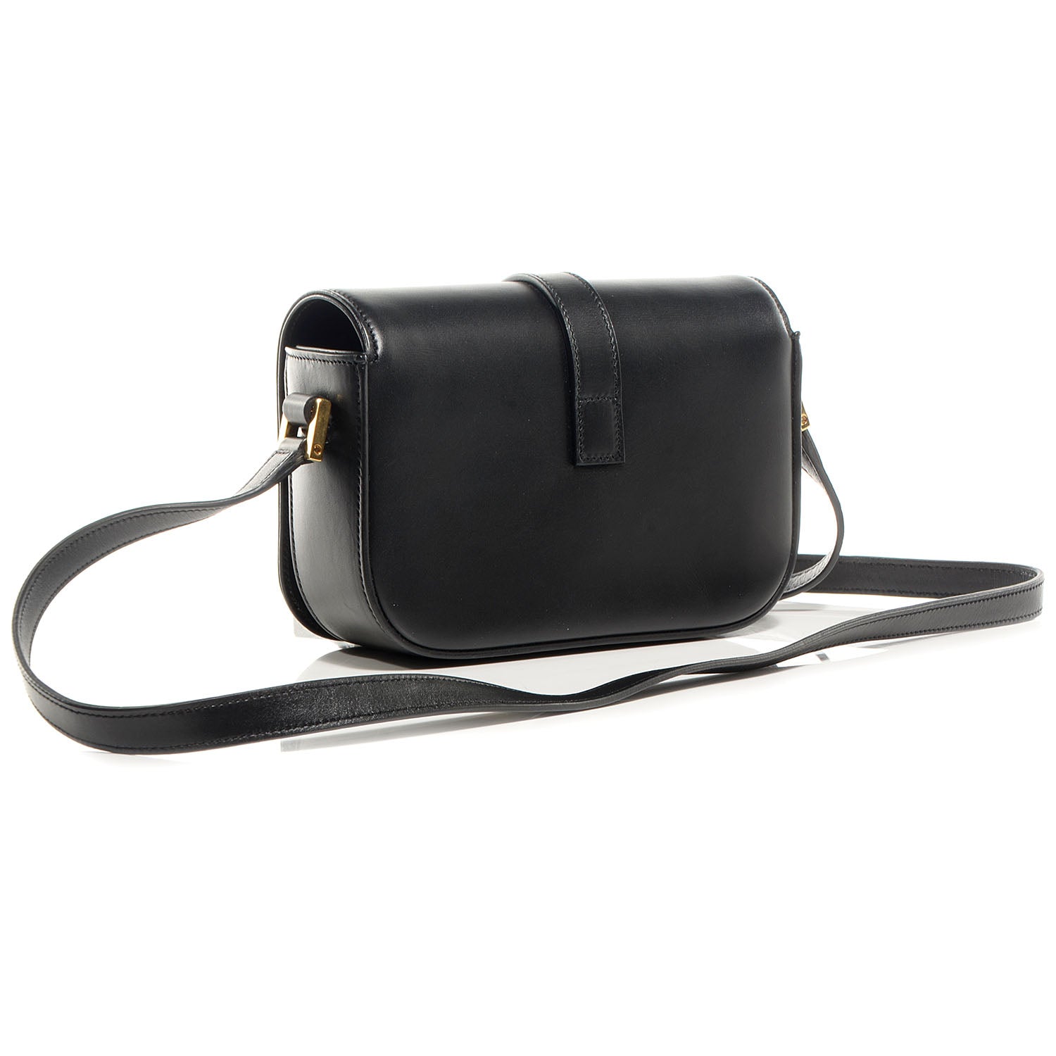 Saint Laurent Smooth Calfskin Classic Small Monogram Universite Bag Black 3 of 8