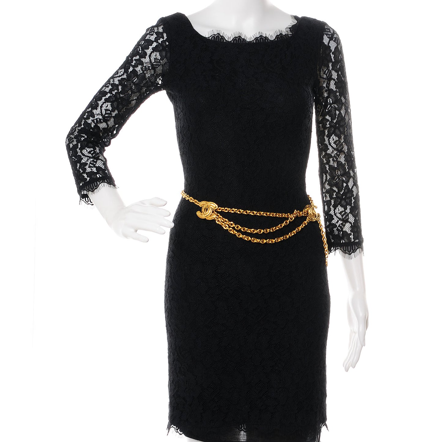 CC Triple Chain Belt Gold